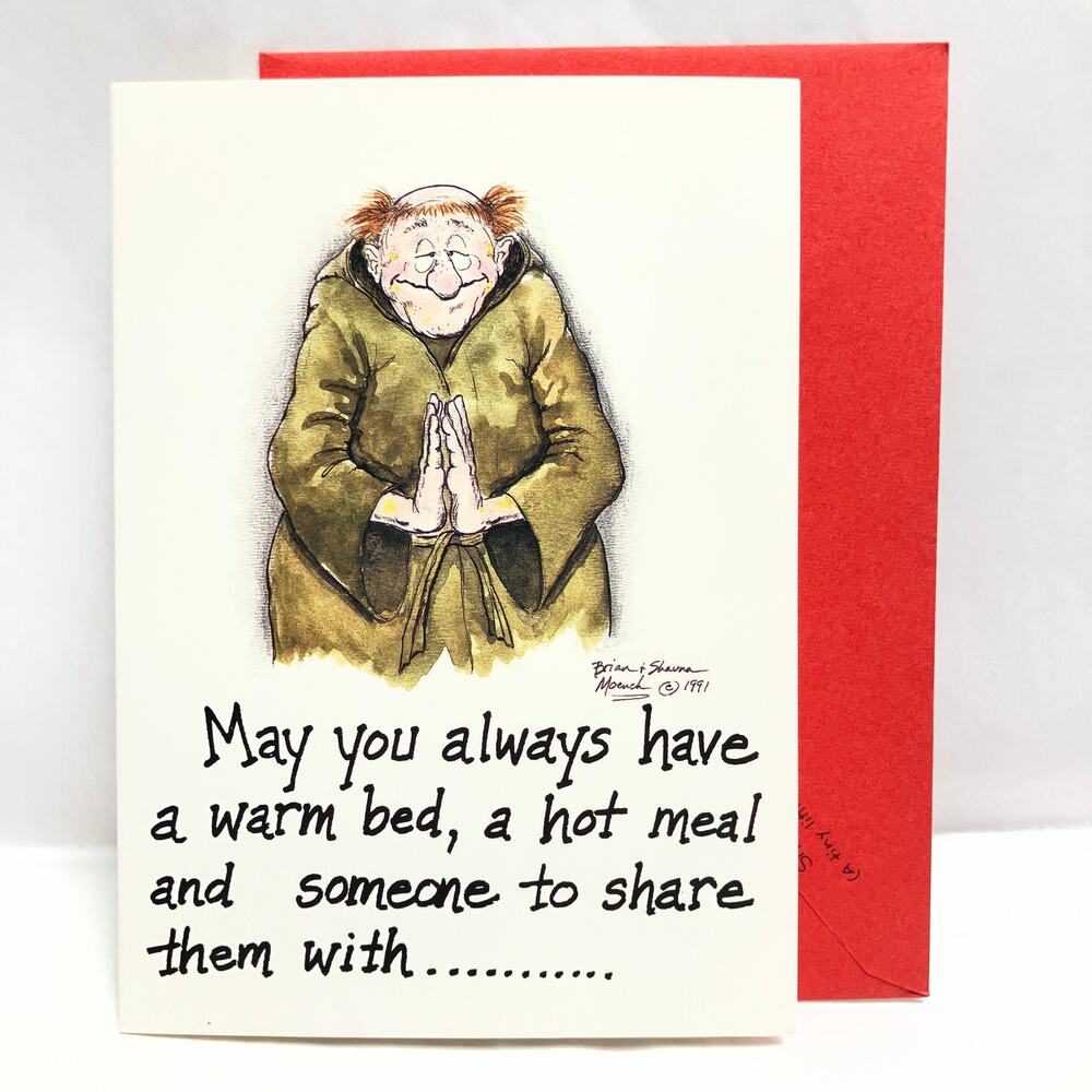 Vintage In Your face Cards 1991 Funny Crude Political Art Greeting Card